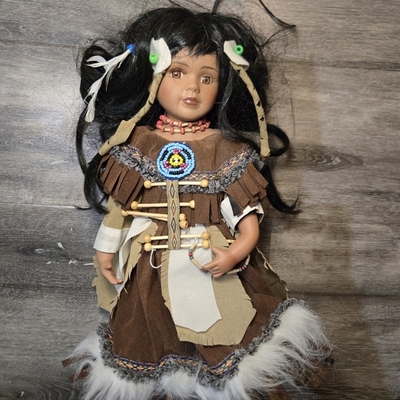 drifstone Other - Native American-Inspired Doll with Black Hair